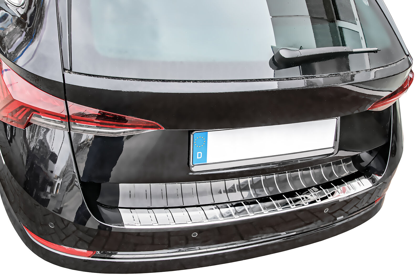 Edelstahl Ladekantenschutz Chrom Stoßstange Schutz Abdeckung mit Abkantung für Skoda Octavia IV 4 Kombi Typ NXab 2020- Edelstahl Ladekantenschutz Chrom Stoßstange Schutz Abdeckung mit Abkantung für Skoda Octavia IV 4 Kombi Typ NXab 2020- von Recambo e.K.