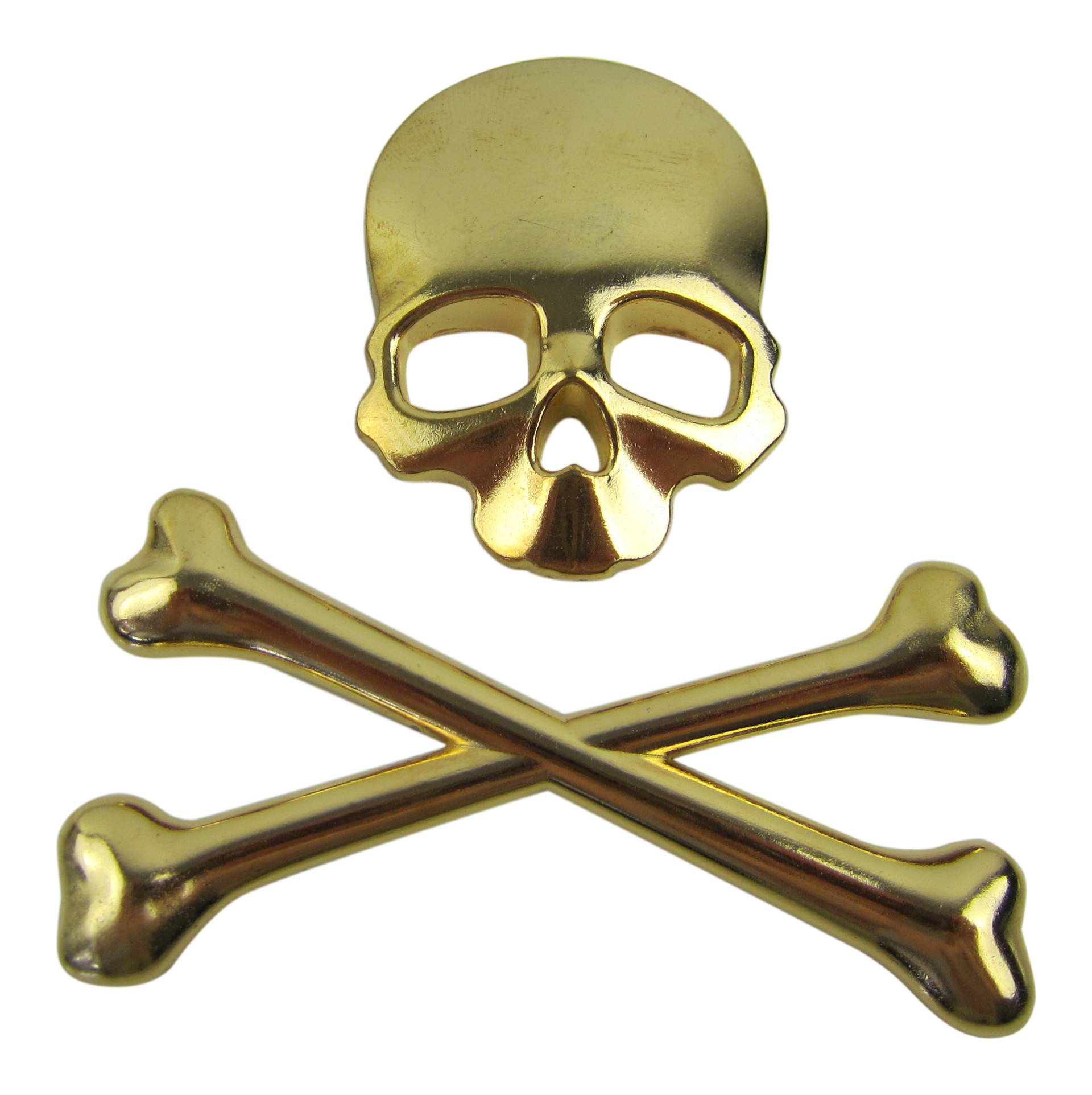 Exklusives Emblem Sticker Aufkleber Metall Knochen Auto Skull Totenkopf in Gold Exklusives Emblem Sticker Aufkleber Metall Knochen Auto Skull Totenkopf in Gold von Simply NetTrade GmbH