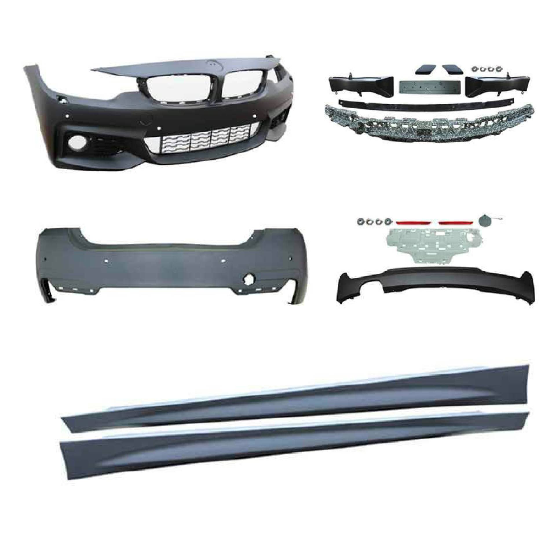 Front Heck Stoßstange Seitenschweller Gitter Spoiler Sport Look für BMW 4er F36 Front Heck Stoßstange Seitenschweller Gitter Spoiler Sport Look für BMW 4er F36 von JOM Car Parts & Car Hifi GmbH