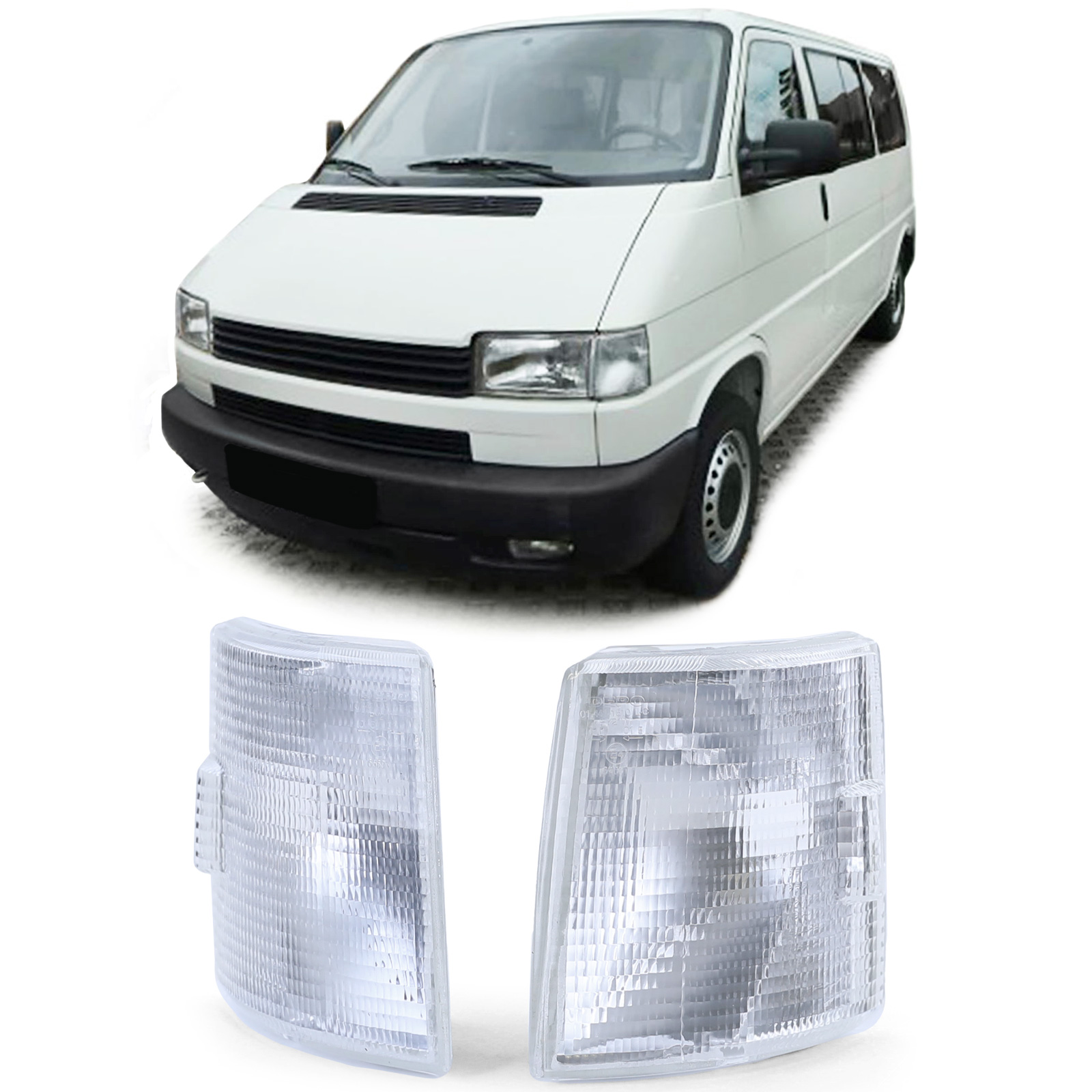 Frontblinker Blinker Weiß LINKS + RECHTS für VW T4 IV Bus + Transporter ab 1990-2004 Frontblinker Blinker Weiß LINKS + RECHTS für VW T4 IV Bus + Transporter ab 1990-2004 von Carparts-Online GmbH
