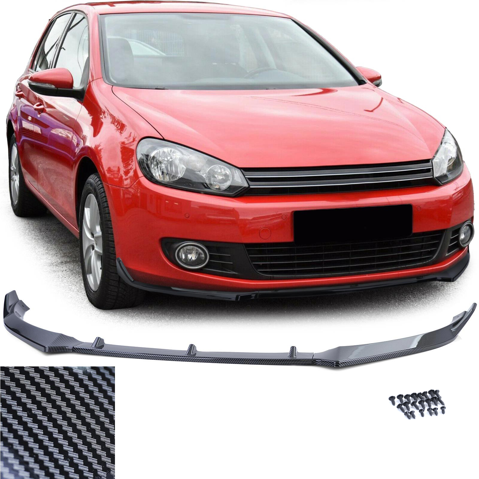Frontspoiler Performance Spoiler Lippe Carbon Look für VW Golf 6 VI ab 2008-2012 Frontspoiler Performance Spoiler Lippe Carbon Look für VW Golf 6 VI ab 2008-2012 von Carparts-Online GmbH