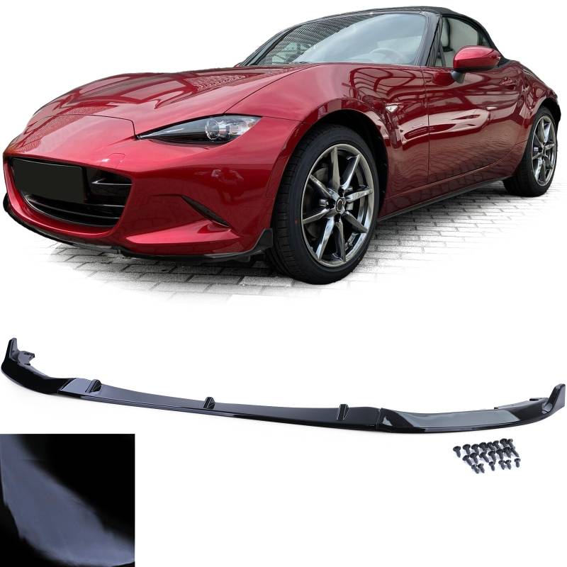 Frontspoiler Performance Spoiler Lippe Schwarz Glanz für Mazda MX5 ND ab 2015- von Carparts-Online GmbH