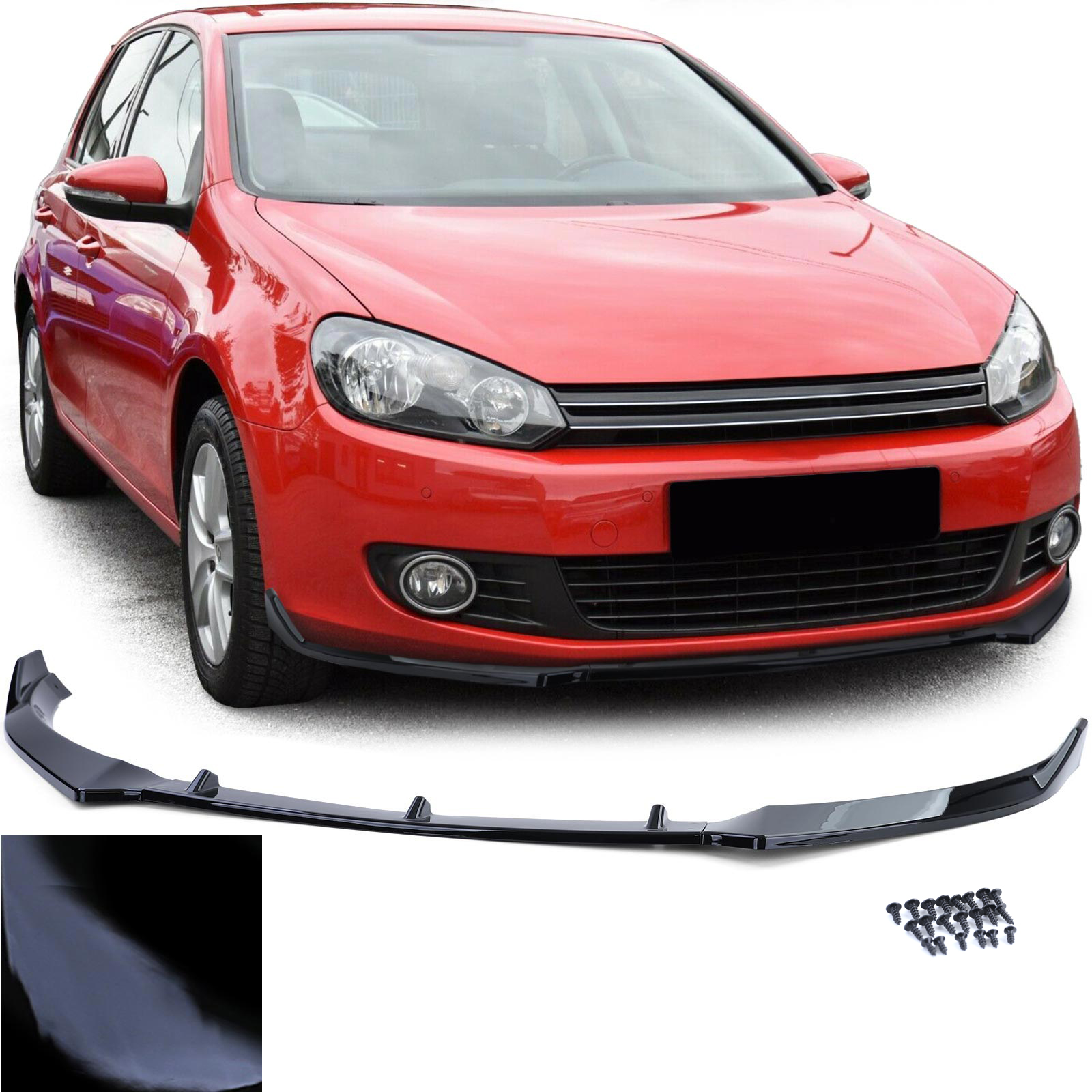 Frontspoiler Performance Spoiler Lippe Schwarz Glanz für VW Golf 6 VI ab 2008-2012 Frontspoiler Performance Spoiler Lippe Schwarz Glanz für VW Golf 6 VI ab 2008-2012 von Carparts-Online GmbH