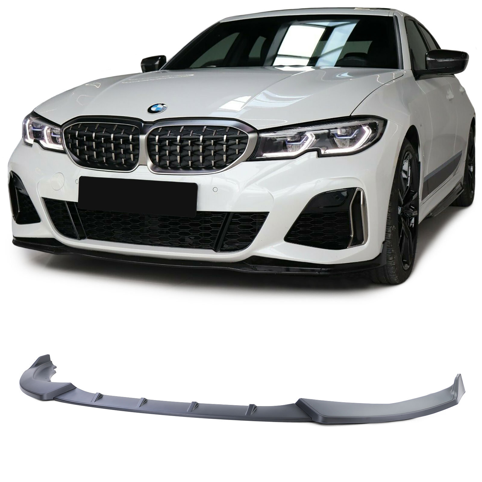 Frontspoiler Performance Spoiler Lippe Stoßstange Typ2 Schwarz Matt für BMW 3er G20 G21 ab 2018- mit M-Paket Frontspoiler Performance Spoiler Lippe Stoßstange Typ2 Schwarz Matt für BMW 3er G20 G21 ab 2018- mit M-Paket von Carparts-Online GmbH