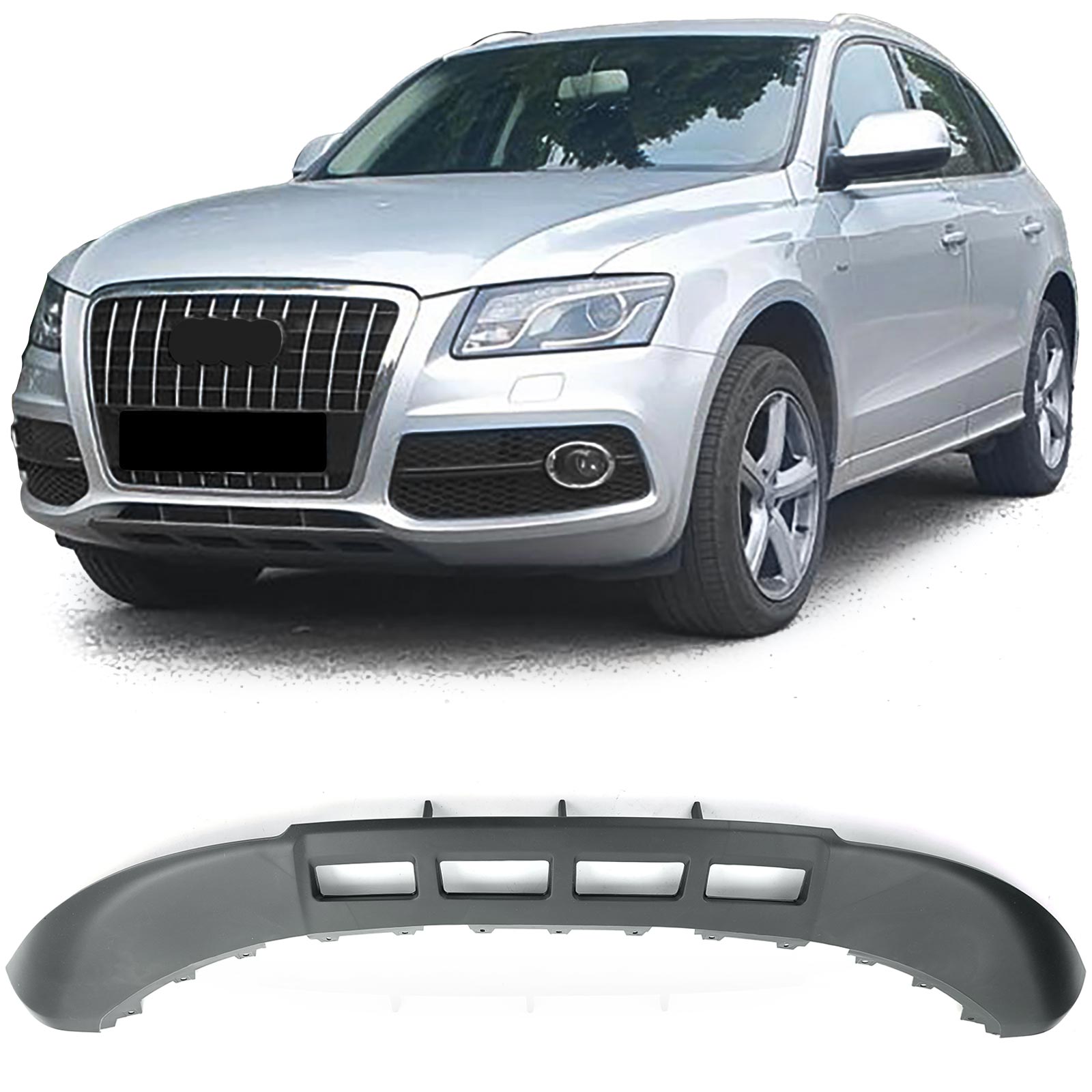 Frontspoiler Spoiler Lippe Stoßstange in Schwarz 8R0807061C für Audi Q5 8R ab 2008-2012 Frontspoiler Spoiler Lippe Stoßstange in Schwarz 8R0807061C für Audi Q5 8R ab 2008-2012 von Carparts-Online GmbH