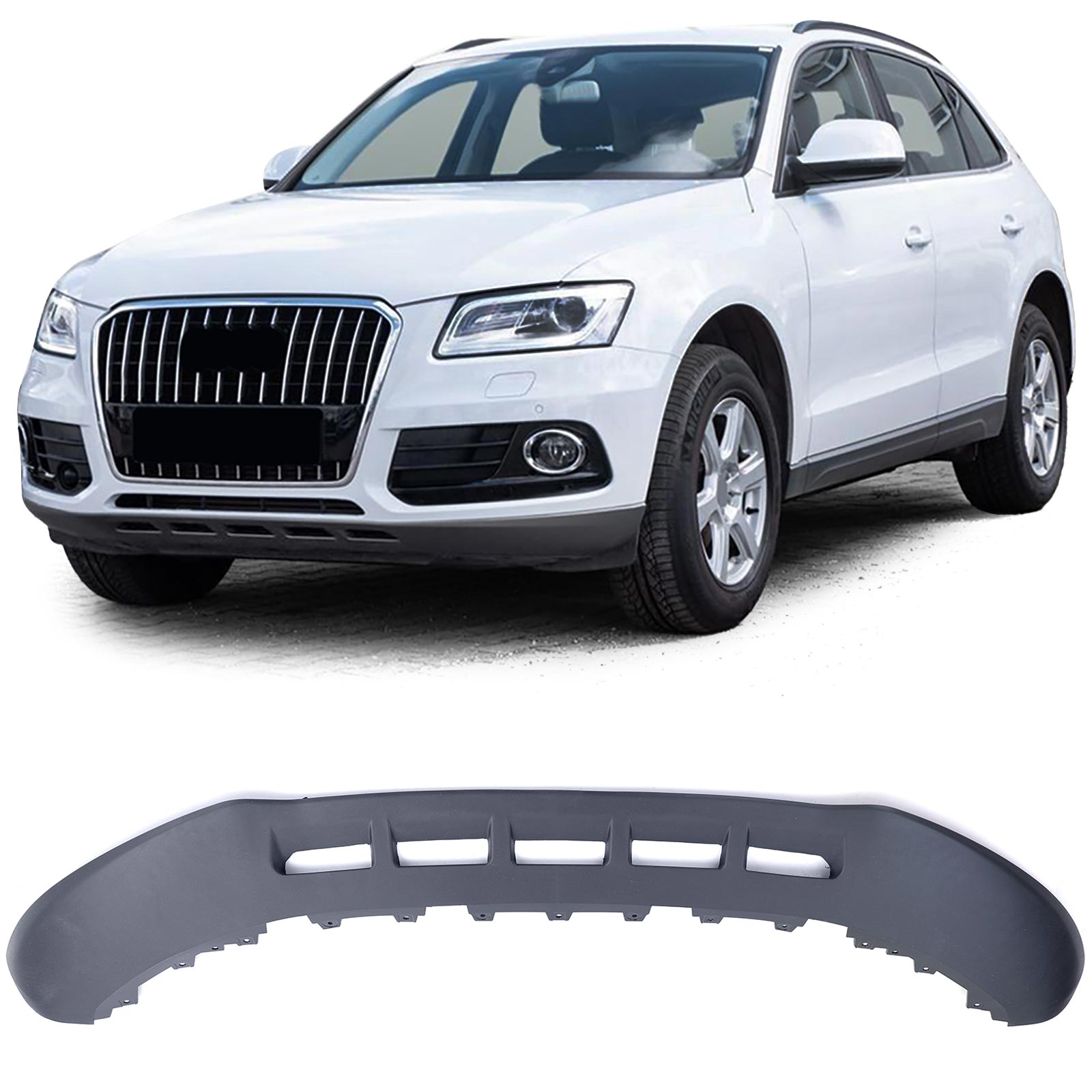 Frontspoiler Spoiler Lippe Stoßstange in Schwarz 8R0807061E für Audi Q5 8R ab 2012-2016 Frontspoiler Spoiler Lippe Stoßstange in Schwarz 8R0807061E für Audi Q5 8R ab 2012-2016 von Carparts-Online GmbH