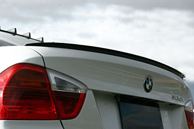 Heck Spoiler Spoilerlippe Kofferraum Heckspoiler Lippe für BMW E90 Limo 2005-11 von Tuning Fanatics