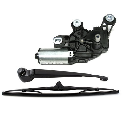 Heckscheibenwischer Heckwischer Motor Scheibenwischer KOMPLETT SET für VW Golf 4 IV Variant Bora Passat 3BG B5 Variant von Tuning Fanatics