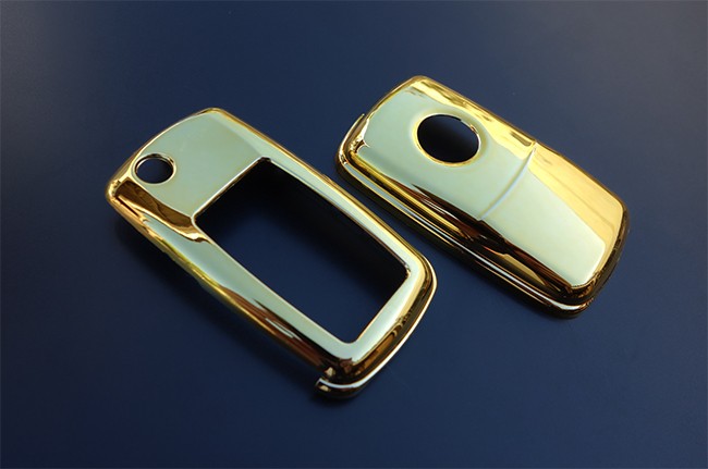 Key Cover Gehäuse Gold Look für SEAT Klapp Schlüssel Fernbedienung bis 10/2009 von Goingfast GmbH