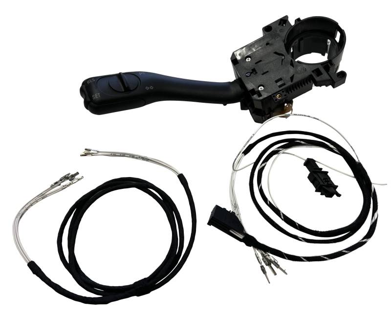 Komplettset GRA Tempomat MIT WIPPE + 2x Kabelbaum Wasserkasten für Audi A6 4B C5 ab 1997- von KUFATEC GmbH & Co. KG