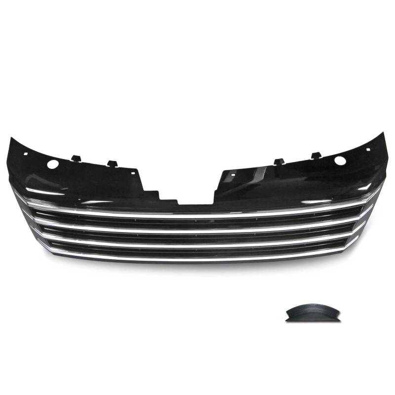Kühlergrill Sportgrill Gitter Front Grill Schwarz Lack Chrom für VW Passat B7 von Tuning Fanatics