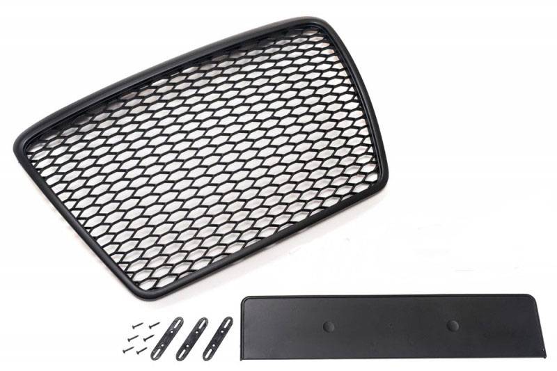 Kühlergrill Sportgrill Waben Gitter Grill Schwarz für Audi A6 4F C6 2009-11 von Tuning Fanatics