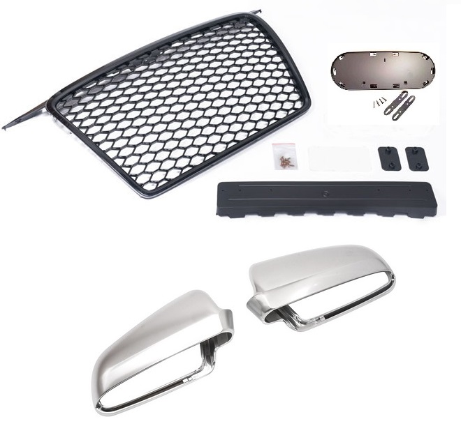 Kühlergrill Sportgrill Waben Grill + Alu Look Spiegel Gehäuse Außenspiegel für Audi A3 8P + Sportback 2005-2008 Kühlergrill Sportgrill Waben Grill + Alu Look Spiegel Gehäuse Außenspiegel für Audi A3 8P + Sportback 2005-2008 von Tuning Fanatics