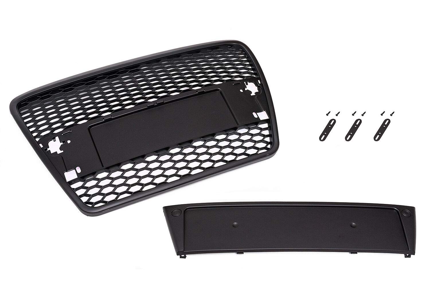 Kühlergrill Sportgrill Waben Matt Schwarz Emblem Halter für A6 4F 2004-08 Kühlergrill Sportgrill Waben Matt Schwarz Emblem Halter für A6 4F 2004-08 von Tuning Fanatics