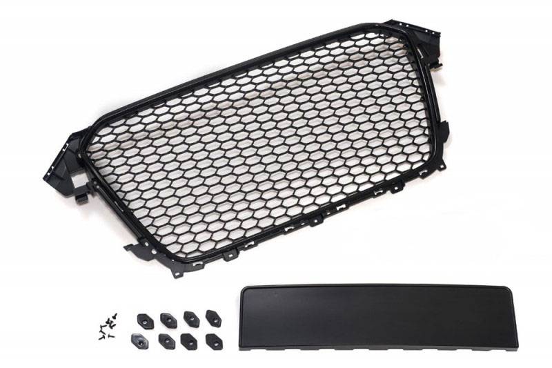 Kühlergrill Sportgrill Waben Schwarz Kennzeichenhalter PDC für Audi A4 S4 B8 8K von Tuning Fanatics