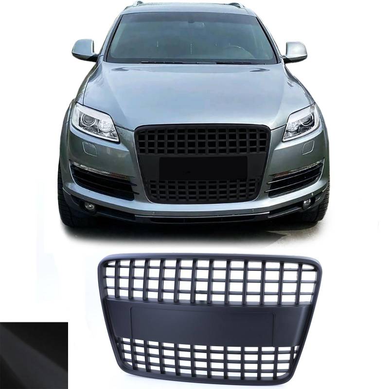 Kühlergrill Sportgrill Wabengrill Grill Schwarz Matt für Audi Q7 4L ab 2005-2009 von Tuning Fanatics