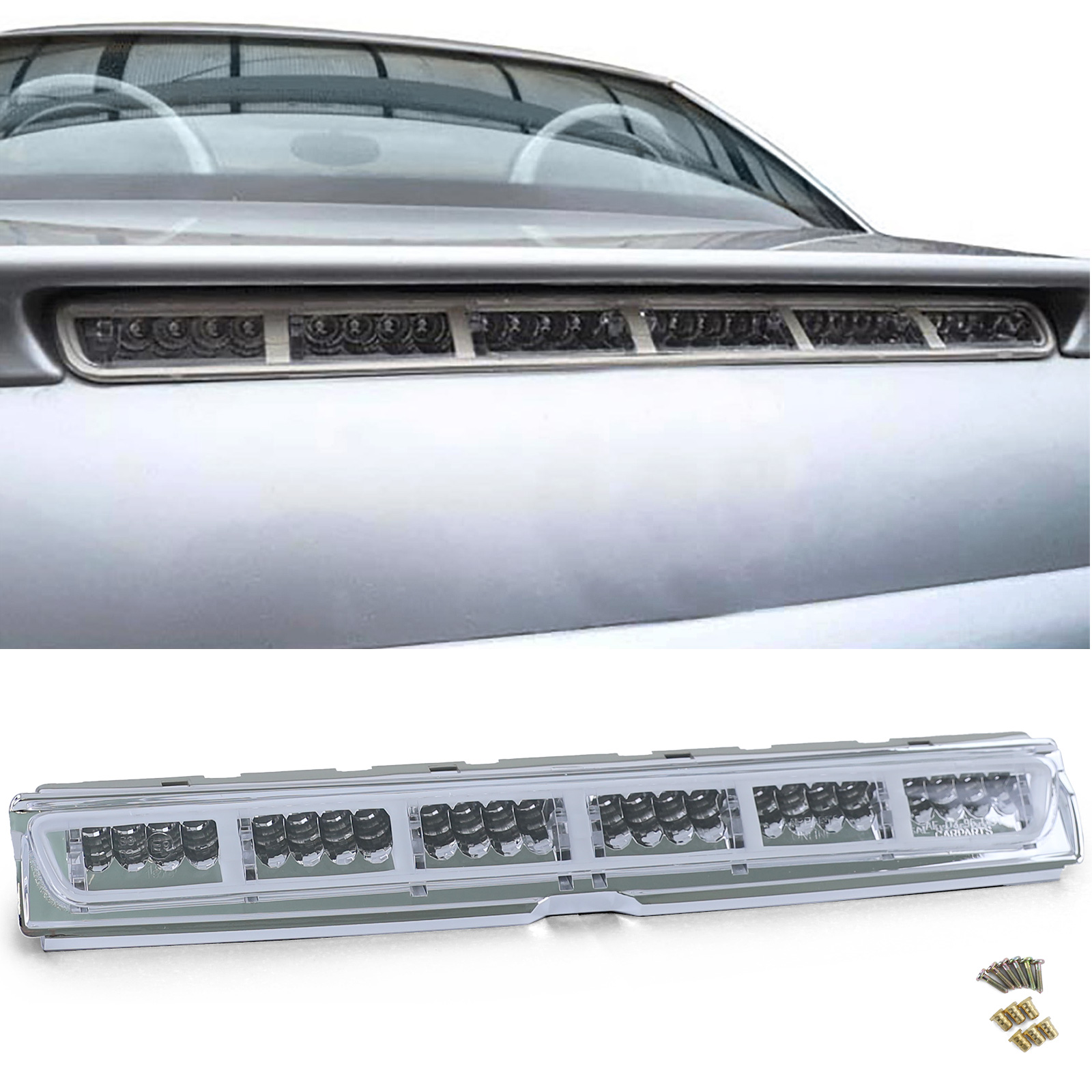 LED Bremsleuchte in Klarglas Chrom für Mercedes SLK R170 / CLK C208 A208 LED Bremsleuchte in Klarglas Chrom für Mercedes SLK R170 / CLK C208 A208 von Carparts-Online GmbH