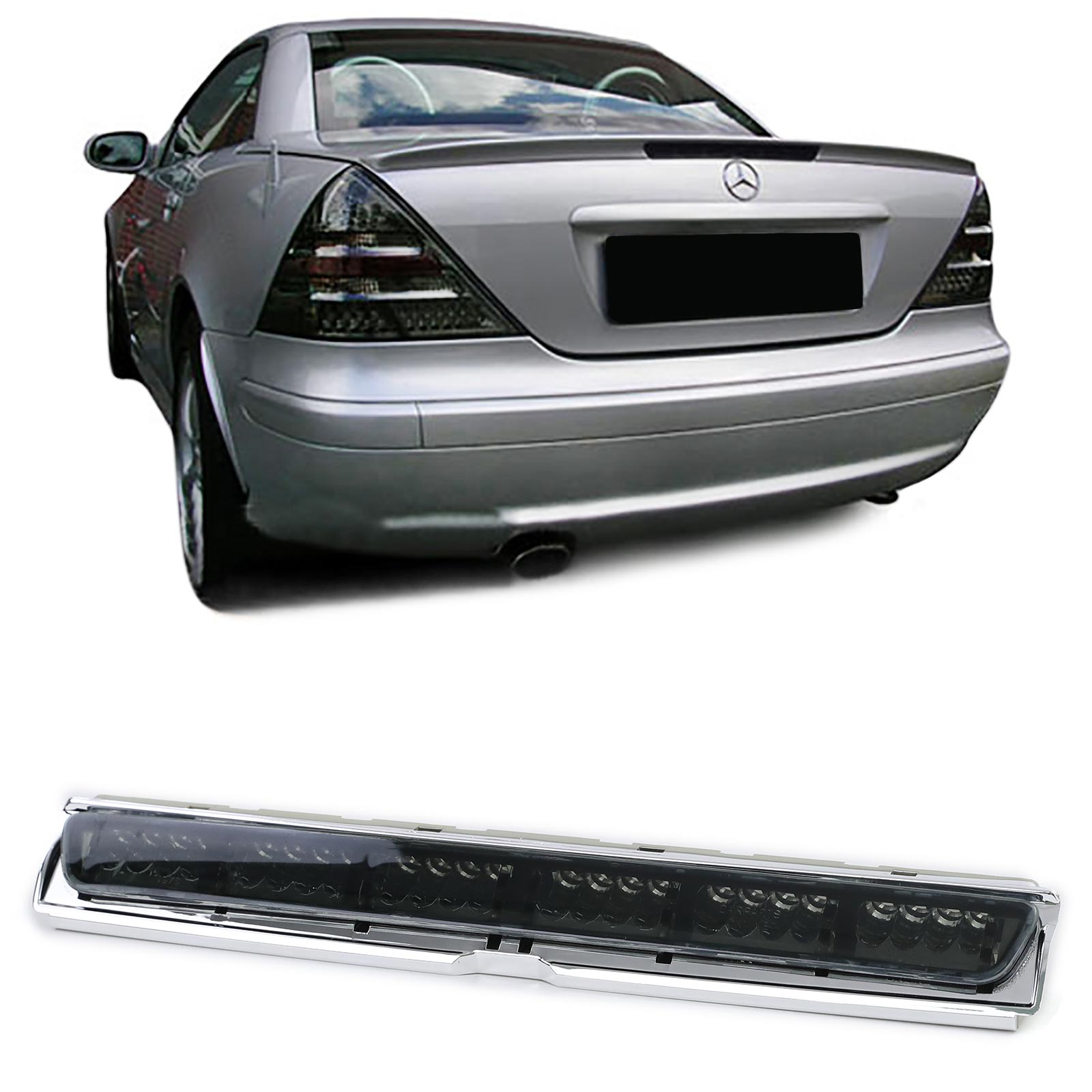 LED Bremsleuchte in Schwarz für Mercedes SLK R170 / CLK C208 A208 LED Bremsleuchte in Schwarz für Mercedes SLK R170 / CLK C208 A208 von Carparts-Online GmbH