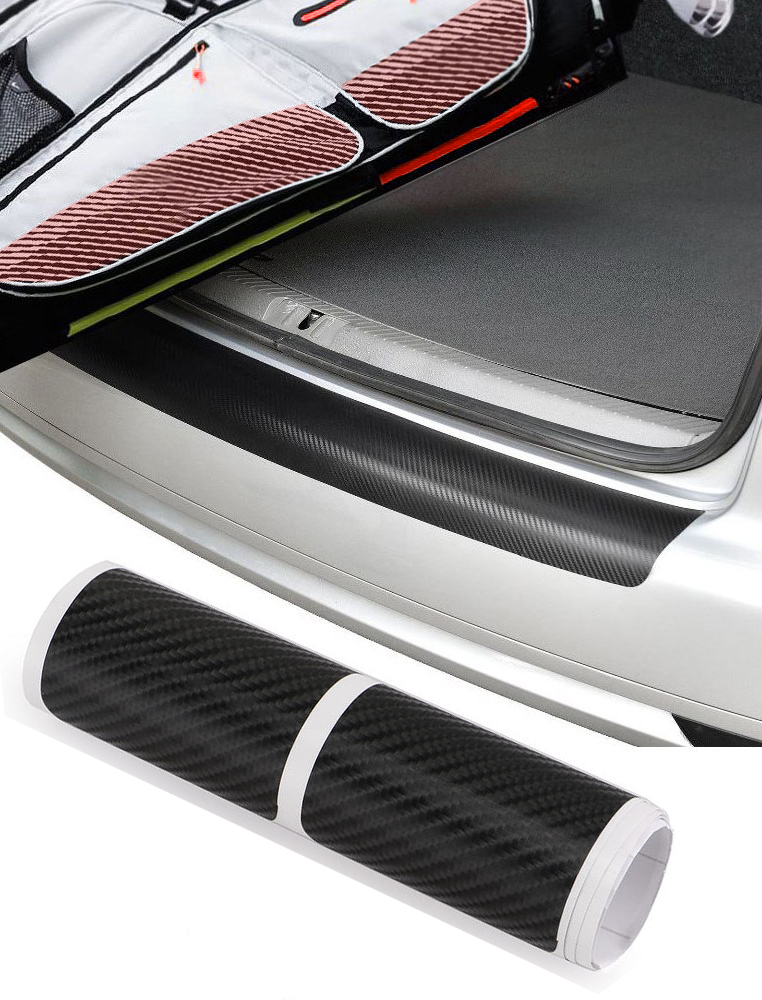 Ladekantenschutz Folie Lack Schutz Carbon Optik für VW Caddy III 2K 2003-2015 von Tuning Fanatics