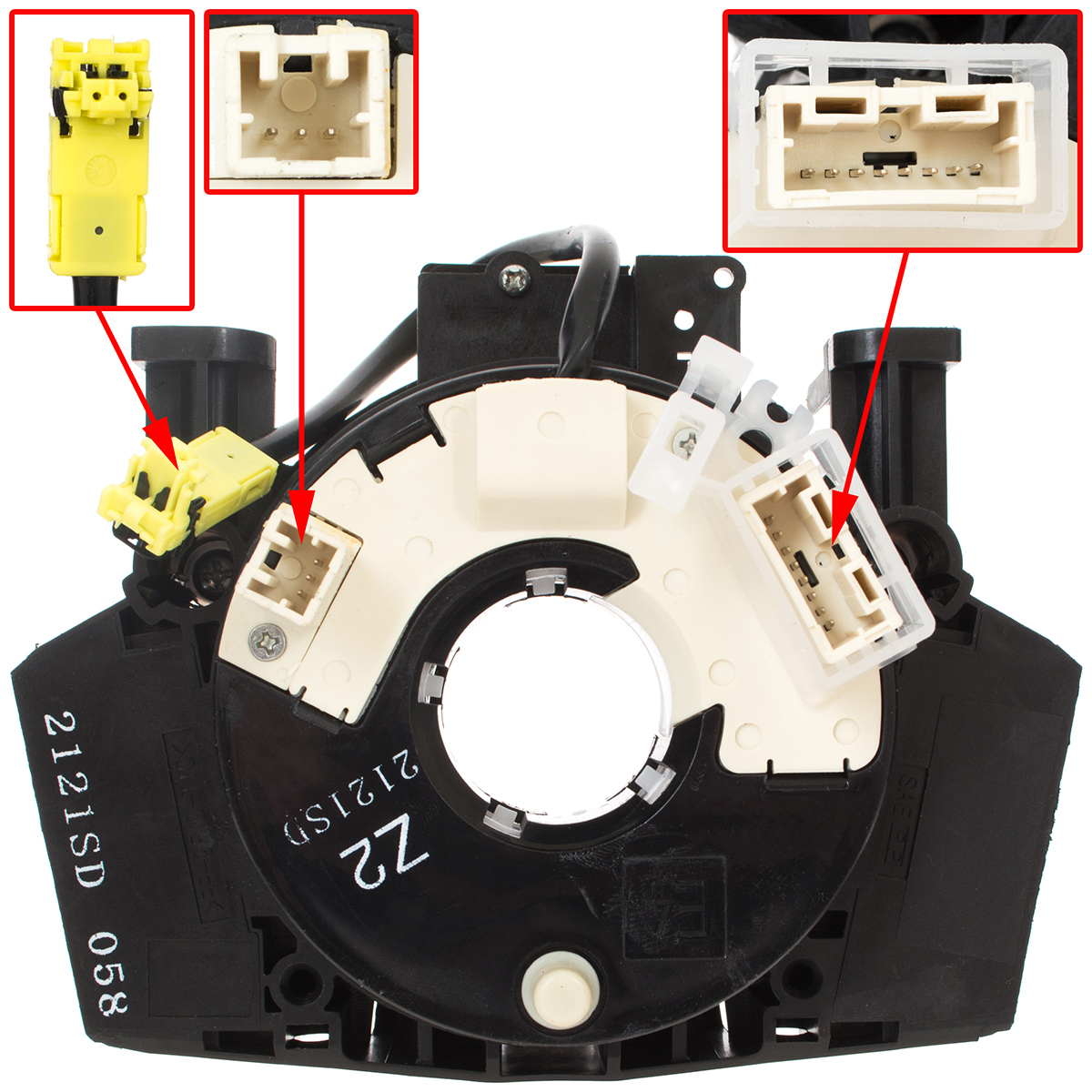 Lenkrad Airbag Schleifring Wickelfeder Stecker 25567-BT25A 25567-JE00E 25567-9U00A B5567-BH00A für Nissan Navara Note Pathfinder III Qashqai X-Trail Lenkrad Airbag Schleifring Wickelfeder Stecker 25567-BT25A 25567-JE00E 25567-9U00A B5567-BH00A für Nissan Navara Note Pathfinder III Qashqai X-Trail von GOLDCAR Renata Badzio,Bart?omiej Kalisz s.c.
