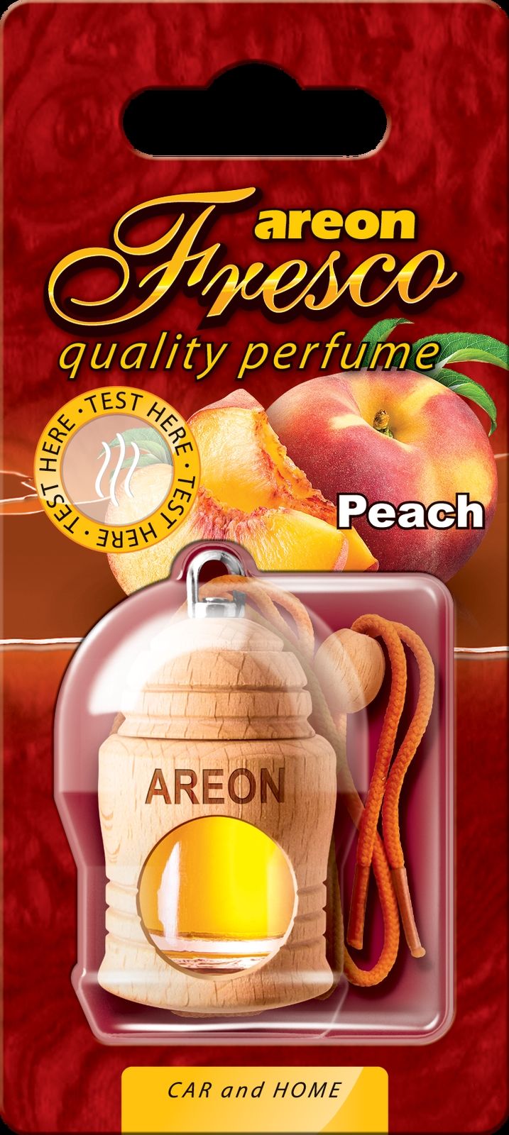 Original Areon FRESCO Auto Autoparfüm Duftdose Duftbaum Lufterfrischer Pfirsich von erio FRESH GmbH & Co. KG