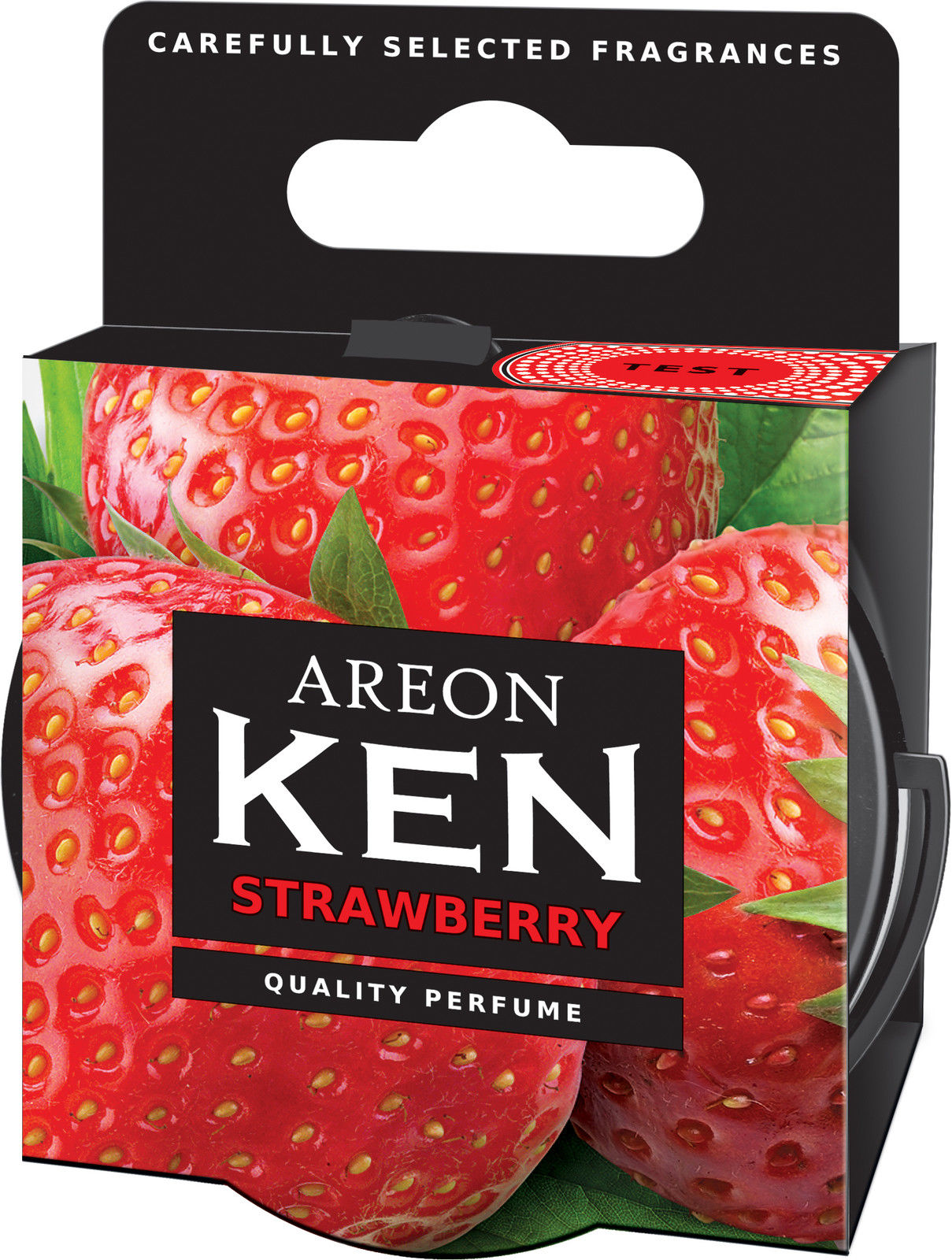 Original Areon KEN Autoparfüm Duftdose Duftbaum Lufterfrischer DECKEL Erdbeere von erio FRESH GmbH & Co. KG