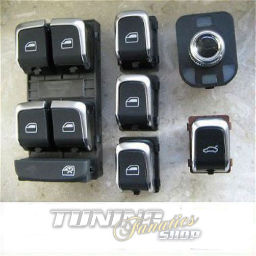 Original Audi Alu Chrom Fensterheber Schalter Taster Audi A4 S4 B8 8K / Q5 8R Original Audi Alu Chrom Fensterheber Schalter Taster Audi A4 S4 B8 8K / Q5 8R von Volkswagen AG