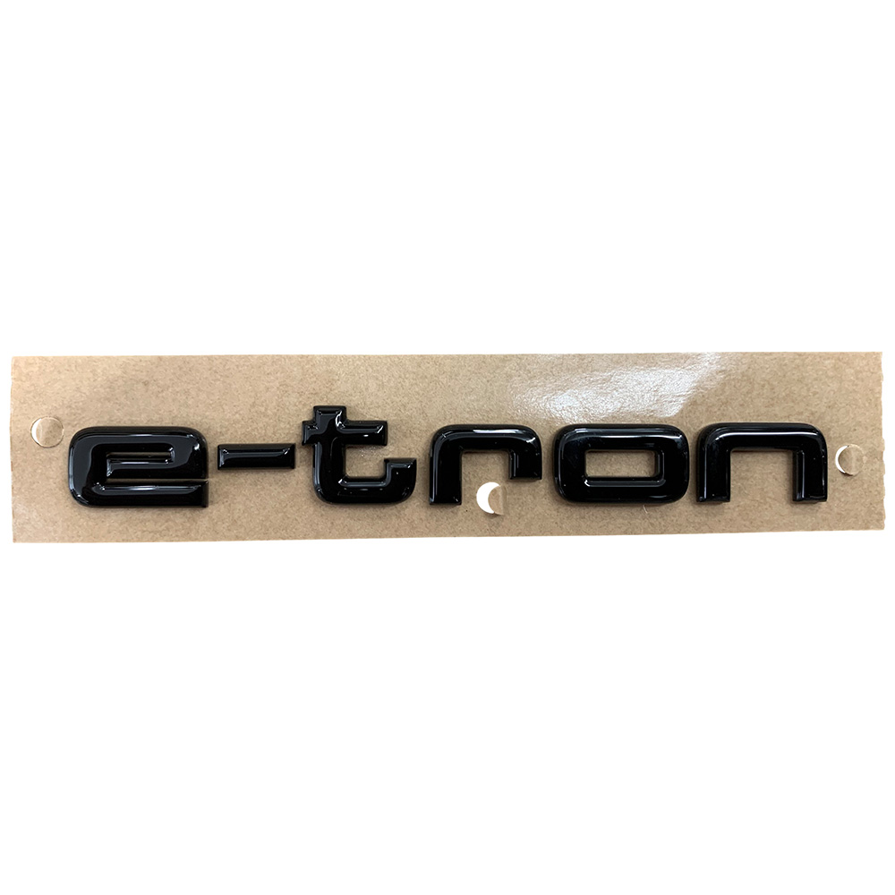 Original Audi Black Edition e-tron Emblem Schriftzug Logo Emblem in Schwarz glänzend für das Heck / Hinten selbstklebend Original Audi Black Edition e-tron Emblem Schriftzug Logo Emblem in Schwarz glänzend für das Heck / Hinten selbstklebend von Volkswagen AG
