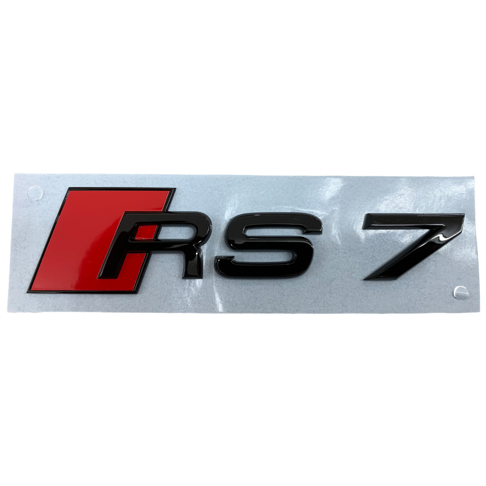 Original Audi RS7 S7 A7 Black Edition Emblem Schriftzug Logo Emblem in Schwarz glänzend für das Heck / Hinten selbstklebend Original Audi RS7 S7 A7 Black Edition Emblem Schriftzug Logo Emblem in Schwarz glänzend für das Heck / Hinten selbstklebend von Volkswagen AG