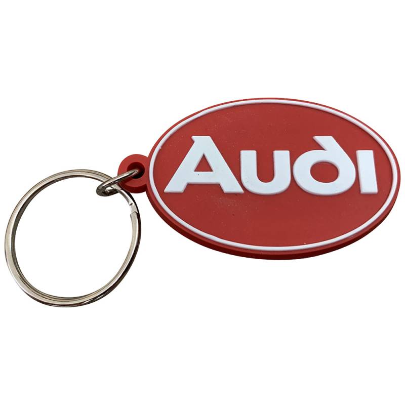 Original Audi Retro Schlüsselanhänger Schlüssel Logo im Retro Design Old School von Volkswagen AG