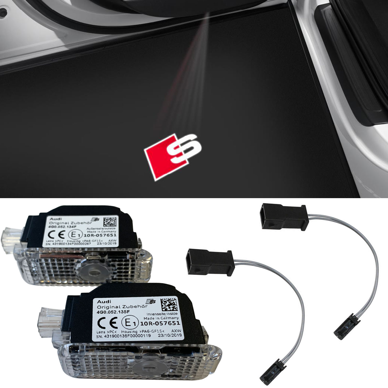 Original Audi "S" Sport LED Einstiegsbeleuchtung Tür Logo Adapter für viele Audi Original Audi "S" Sport LED Einstiegsbeleuchtung Tür Logo Adapter für viele Audi von Volkswagen AG