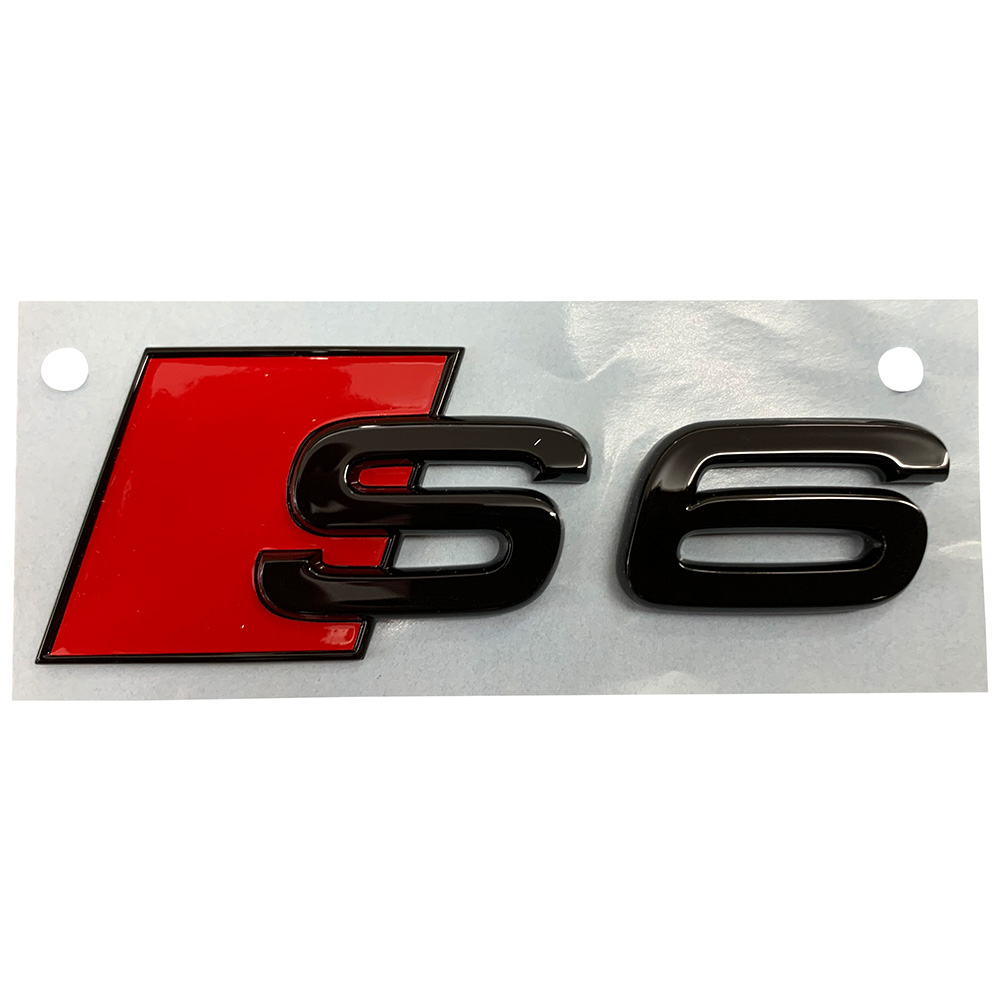 Original Audi S6 A6 Black Edition Emblem Schriftzug Logo Emblem in Schwarz glänzend für das Heck / Hinten selbstklebend Original Audi S6 A6 Black Edition Emblem Schriftzug Logo Emblem in Schwarz glänzend für das Heck / Hinten selbstklebend von Volkswagen AG