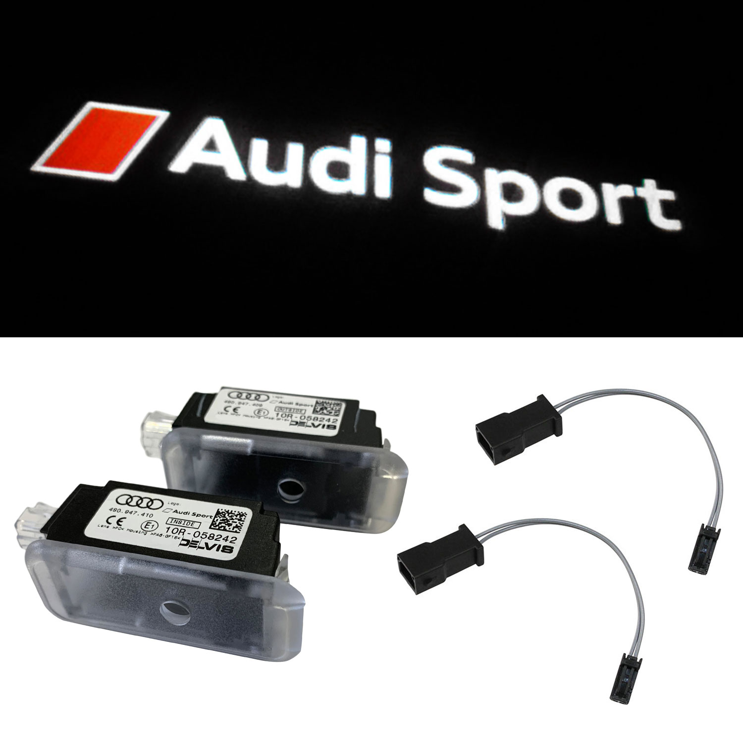 Original Audi Sport LED Einstiegsbeleuchtung Tür Logo + Adapter für viele Audi Original Audi Sport LED Einstiegsbeleuchtung Tür Logo + Adapter für viele Audi von Volkswagen AG
