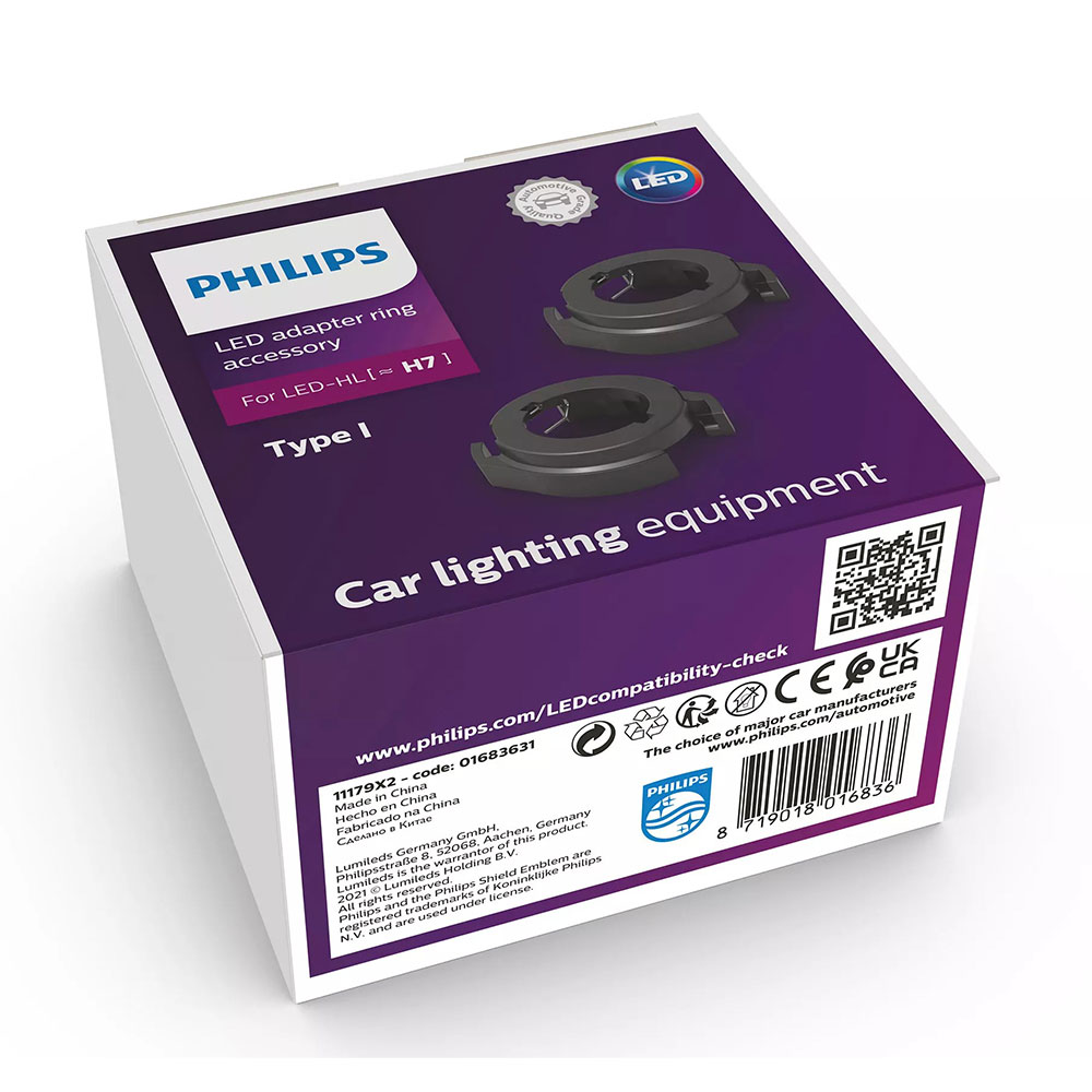 Original Philips Adapter Ringe Typ I für Ultinon Pro6000 H7 LED 11972X2 LED mit Straßenzulassung 12V +230% Birne Lampe Original Philips Adapter Ringe Typ I für Ultinon Pro6000 H7 LED 11972X2 LED mit Straßenzulassung 12V +230% Birne Lampe von JOM Car Parts & Car Hifi GmbH