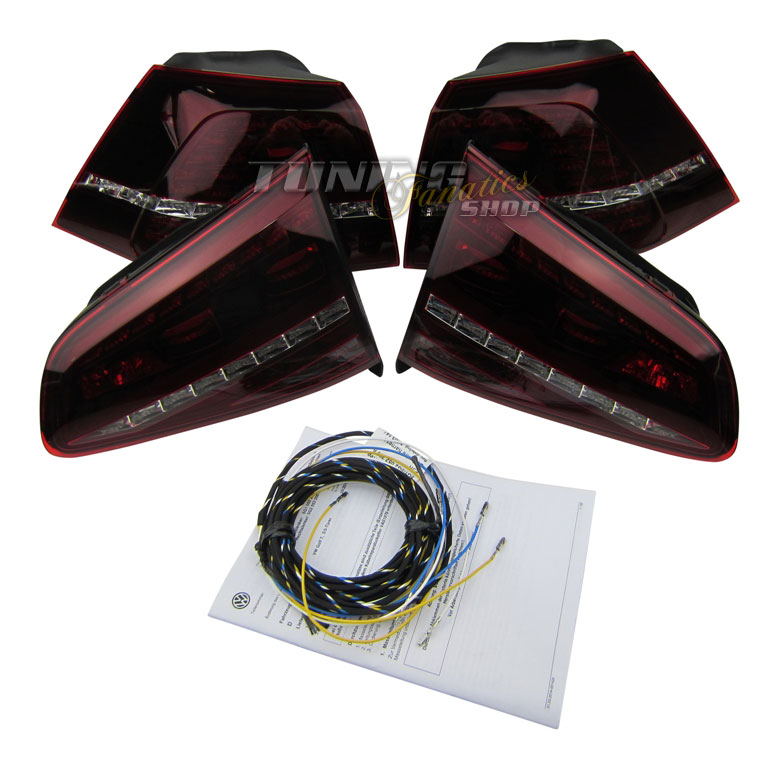 Original VW R BLACKLINE / Schwarz LED Rückleuchten + Kabelbaum für VW Golf VII 7 Original VW R BLACKLINE / Schwarz LED Rückleuchten + Kabelbaum für VW Golf VII 7 von Volkswagen AG