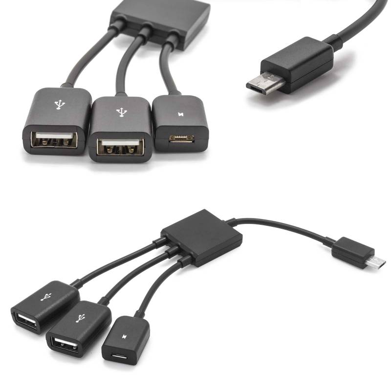 PREMIUM OTG 3in1 Set USB Connection Kit Adapter Kabel für Samsung Tab / Note von Tradefox GmbH