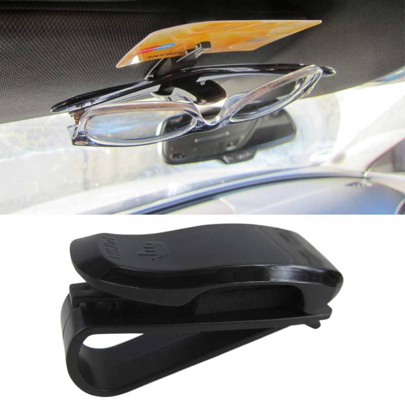 Premium Brille Sonnenbrille Clip Halter Klammer Karte für Sonnenblende Auto PKW von Tuning Fanatics