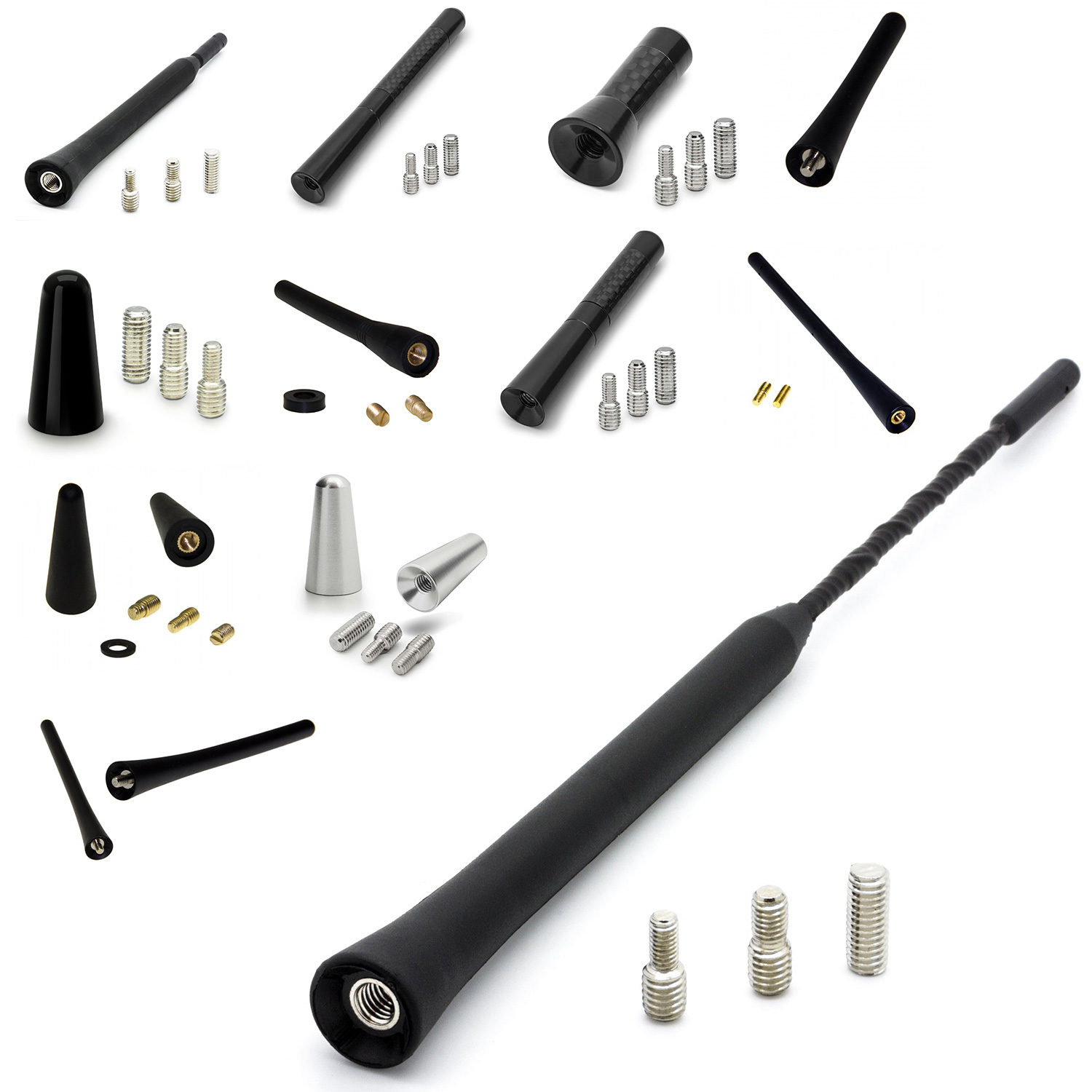 Premium Kurzstab Stab Antenne Auto Schwarz Carbon Alu Mini für viele Fahrzeuge Premium Kurzstab Stab Antenne Auto Schwarz Carbon Alu Mini für viele Fahrzeuge von Tuning Fanatics
