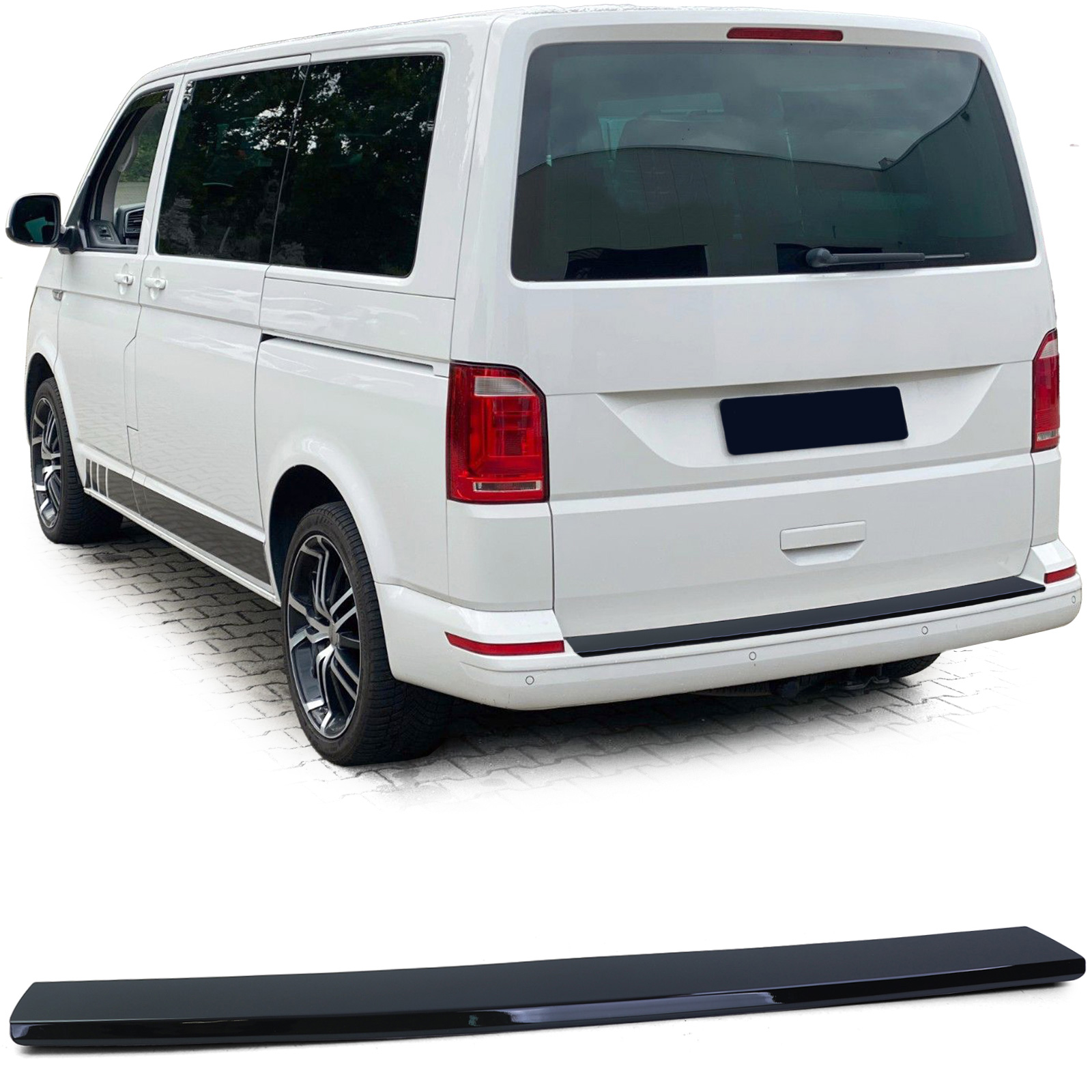 Premium Ladekantenschutz Ladekante Schutz in SCHWARZ GLANZ für VW T5 2003- / T6 2015- Premium Ladekantenschutz Ladekante Schutz in SCHWARZ GLANZ für VW T5 2003- / T6 2015- von Carparts-Online GmbH