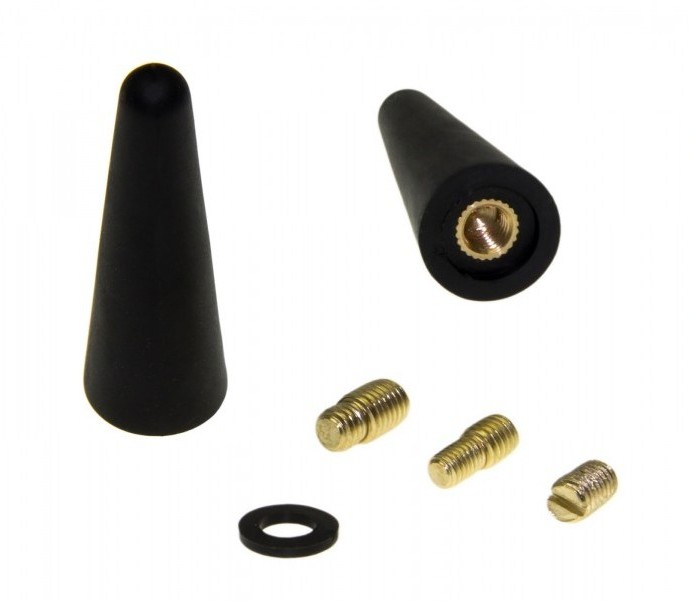 Premium Mini 5cm Kurzstab Stab Antenne Schwarz Auto Radio für viele Fahrzeuge von Tradefox GmbH