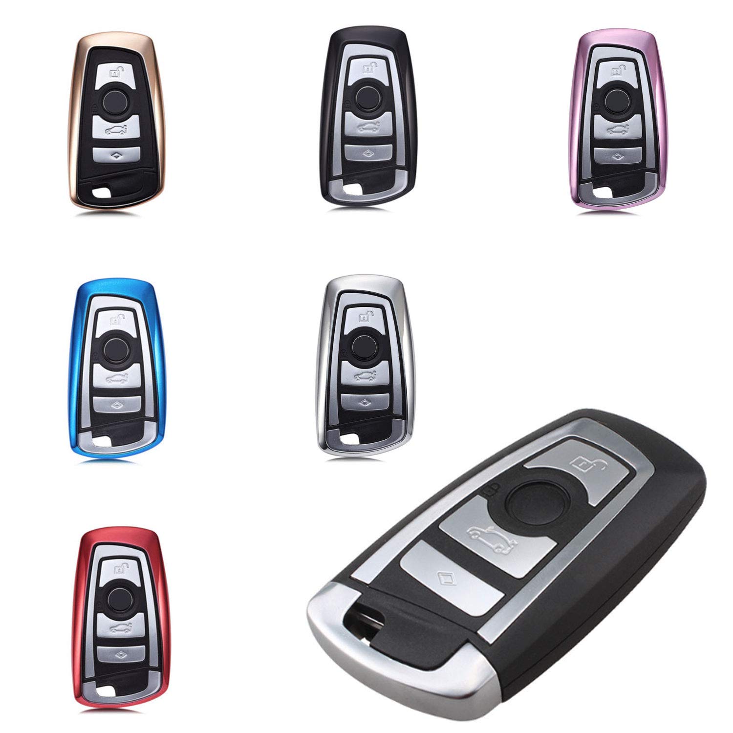 Premium Schlüsselcover Schlüssel Cover für BMW F-Modelle, Farbe:blau von Tuning Fanatics