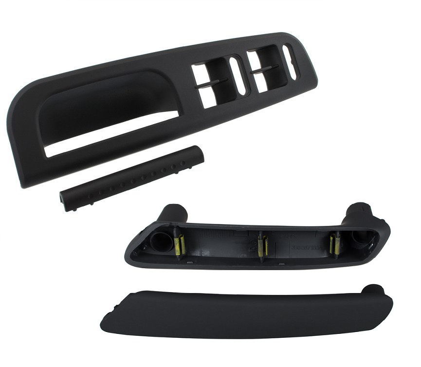 Türgriff Griff Abdeckung Innen VORNE RECHTS + HALTER in Schwarz 3B1867171E 3B0867172 für VW Passat B5 3B 3BG ab 1996-2005 von Tuning Fanatics
