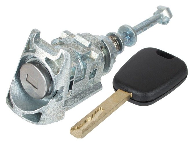 Türschloss Schließzylinder VORNE LINKS + Schlüssel für Citroen C4 ab 2004-2010 von Tuning Fanatics