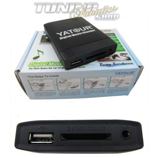 USB SD MP3 AUX CD Wechsler Adapter 6+3 Pin für Mini 16:9 Professional Navigation von Tuning Fanatics