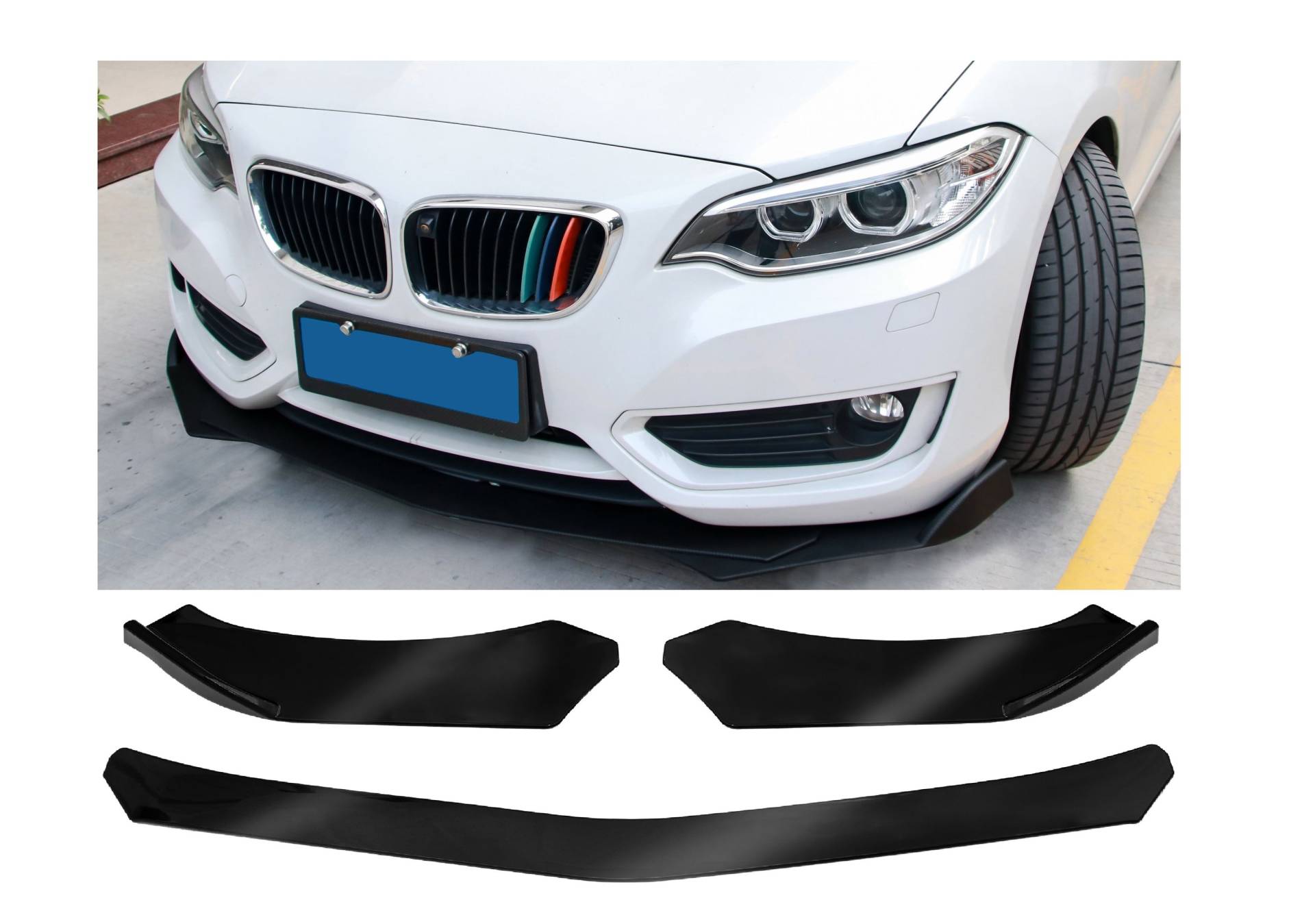 Universal Frontspoiler Spoiler Lippe Stoßstange in Matt Schwarz für BMW E46 Universal Frontspoiler Spoiler Lippe Stoßstange in Matt Schwarz für BMW E46 von Goingfast GmbH