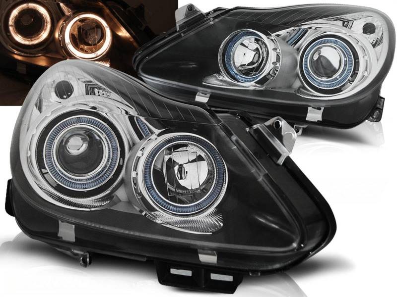 Tuning-Tec Angel Eyes Scheinwerfer Set in schwarz für Opel Corsa D 04.2006-2011 von Tuning-Tec