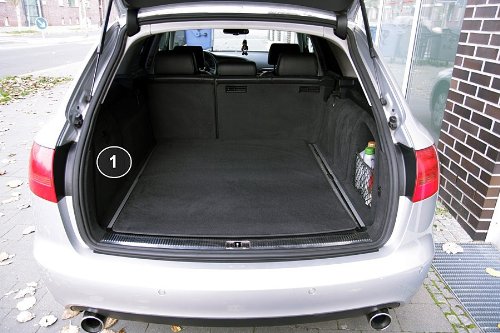 tuning-art 2803 Kofferraummatte passend für Audi A6 4F C6 Avant 3-teilig mit Ladekantenschutz von Tuningart