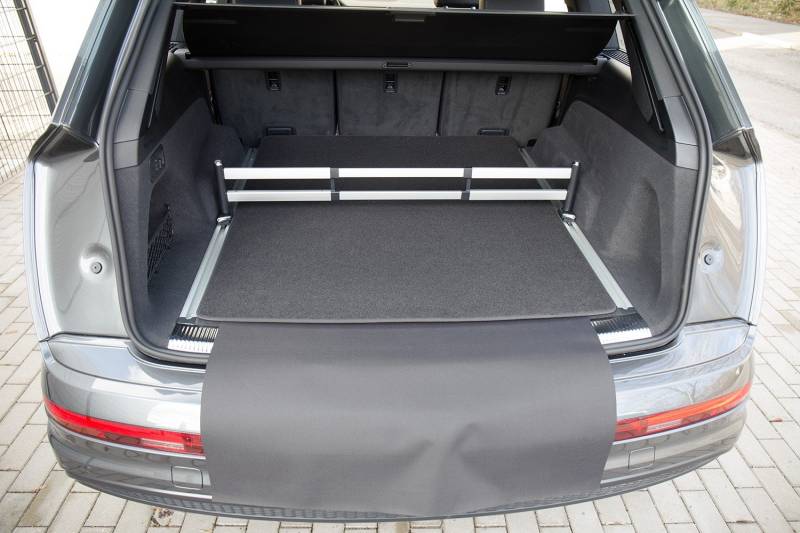 tuning-art 2923 Kofferraummatte passend für Audi Q7 2 4M 2015-3-teilig mit Ladekantenschutz von tuning-art