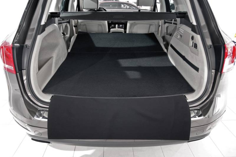 tuning-art BM2911 Kofferraummatte passend für Mercedes GLE W166 11/2011-03/2019 3-teilig mit Ladekantenschutz von tuning-art