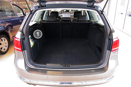 tuning-art 2801 Kofferraummatte passend für Passat Variant B6 B7 2005-2014 3-teilig mit Ladekantenschutz von Tuningart